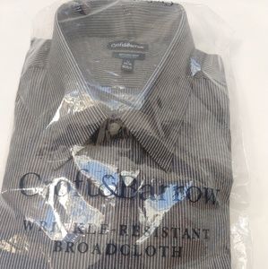 Croft & Barrow Gray Striped shirt, 17-34/35 NWT